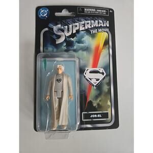 Spin Master DC Superman Movie Retro White Jor-El 3.75" Figure 2025 - DMG Card
